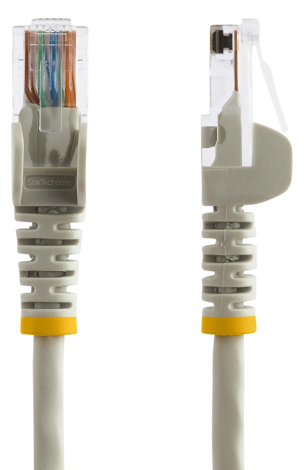 StarTech.com 1m Cat5e RJ45 UTP Netzwerkkabel Snagless - Cat 5e Patchkabel - Grau - Stecker / Stecker - Patch-Kabel, Ansicht 2