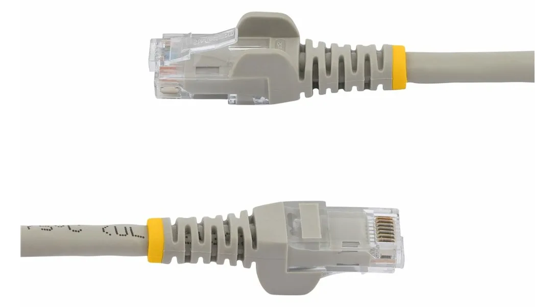 StarTech.com 1m Cat6 Gigabit UTP Patchkabel Snagless - Cat.6 RJ45 Netzwerkkabel mit Schutzmanschette - Grau, Ansicht 4