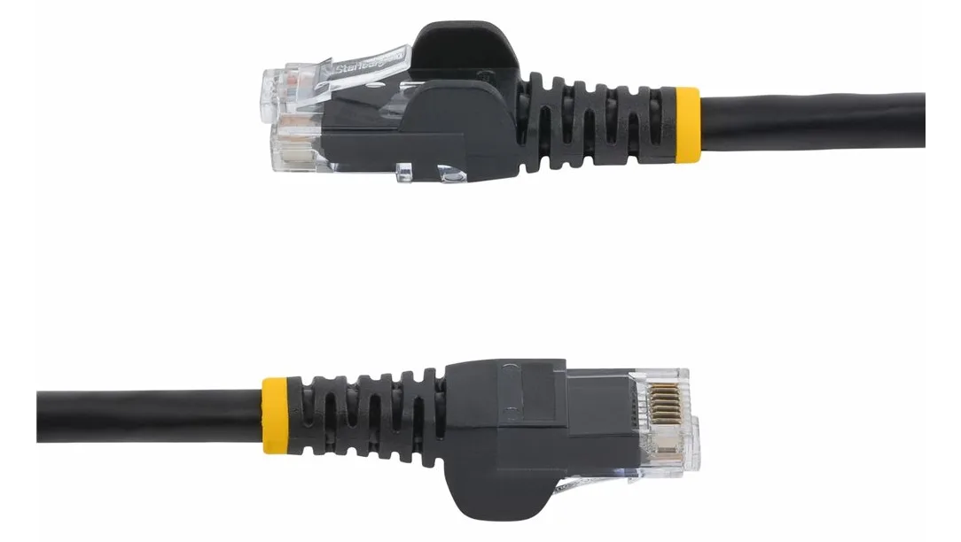 StarTech.com 1m Cat6 Snagless Gigabit UTP Netzwerkkabel - Cat 6 RJ45 Netzwerkkabel mit Knickschutz - Schwarz, Ansicht 4