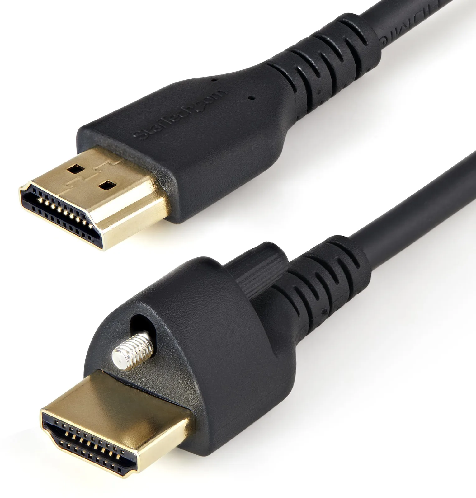 StarTech.com 1m High Speed HDMI Kabel - 4K 60Hz HDR - HDMI-2.0-Monitorkabel mit Verriegelungsschraube, Ansicht 2