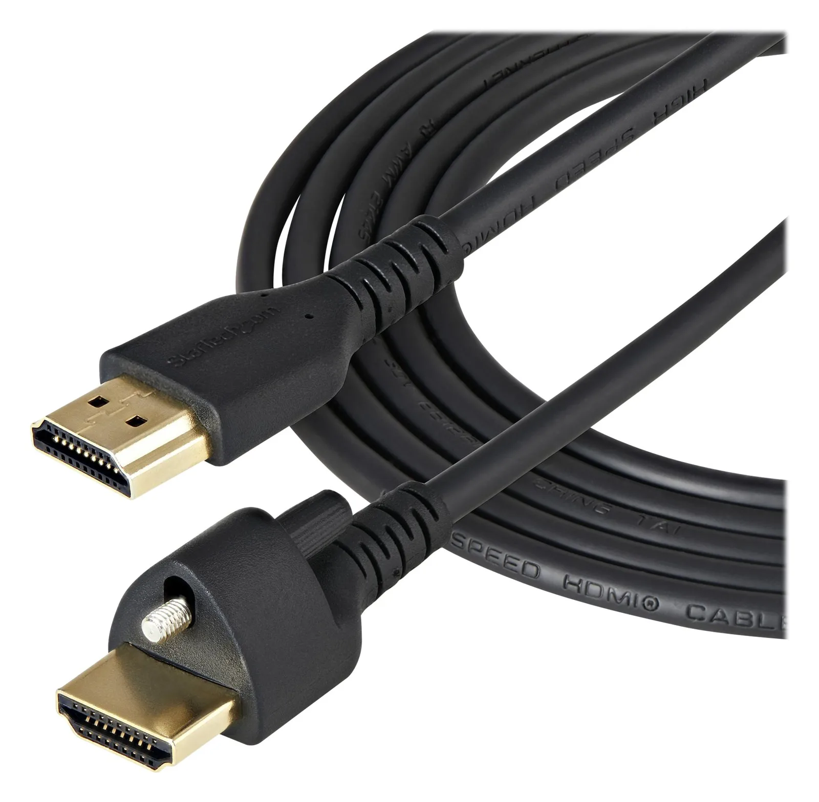 StarTech.com 1m High Speed HDMI Kabel - 4K 60Hz HDR - HDMI-2.0-Monitorkabel mit Verriegelungsschraube, Ansicht 3