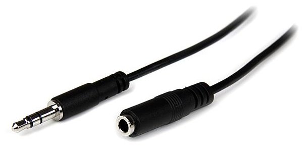 StarTech.com 1m Slim 3,5mm Klinken Stereo Verlängerungskabel von LumaTech
