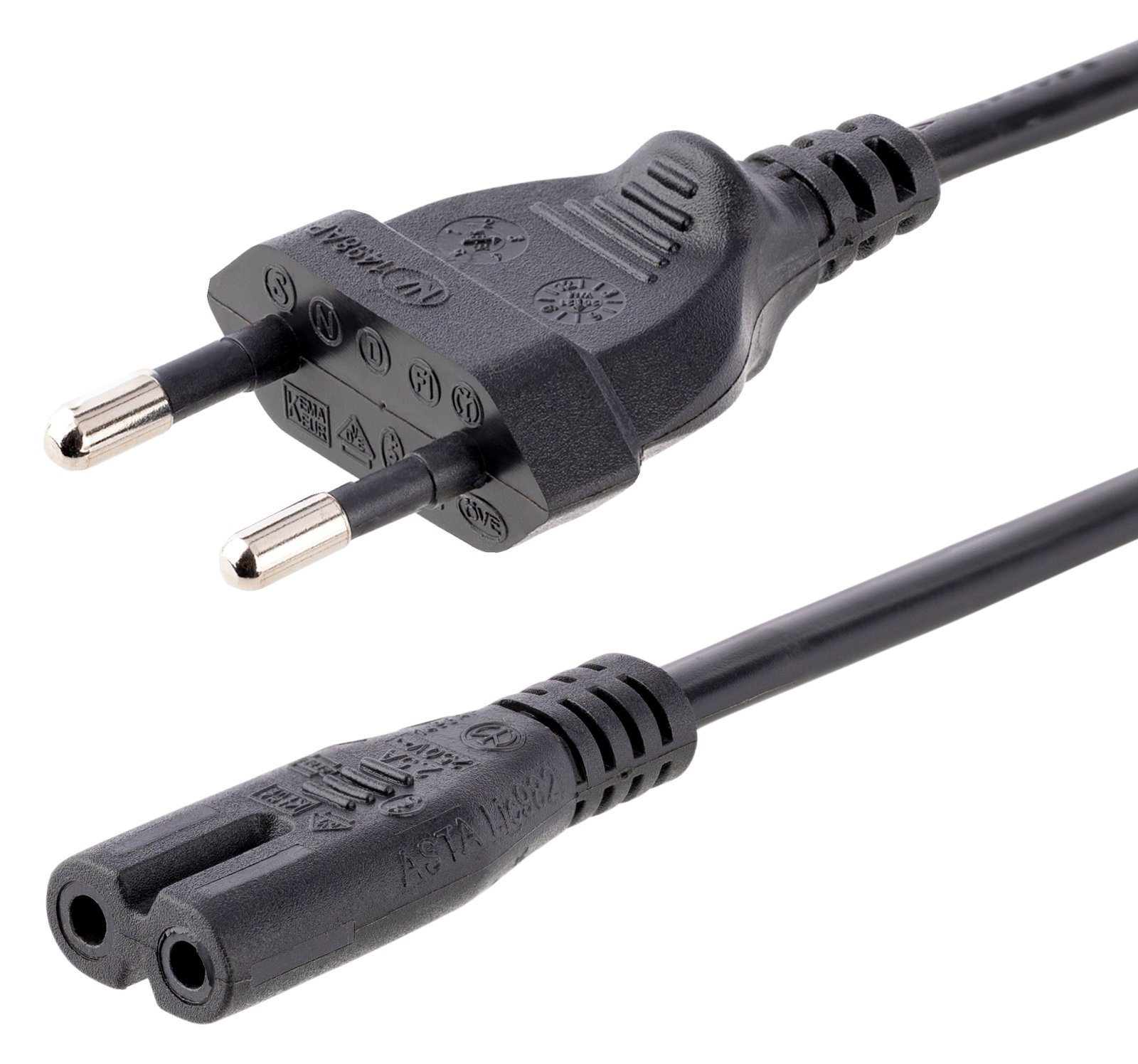 StarTech.com 1m Standard Laptop / Notebook Stromkabel - Eurostecker auf IEC320 C7 Netzkabel - Stromkabel