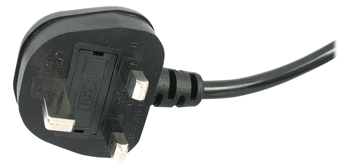 StarTech.com 1m Standard Laptop Stromkabel für UK - BS-1363 auf IEC320 C7 Netzkabel - Stromkabel - IEC 60320, Ansicht 4