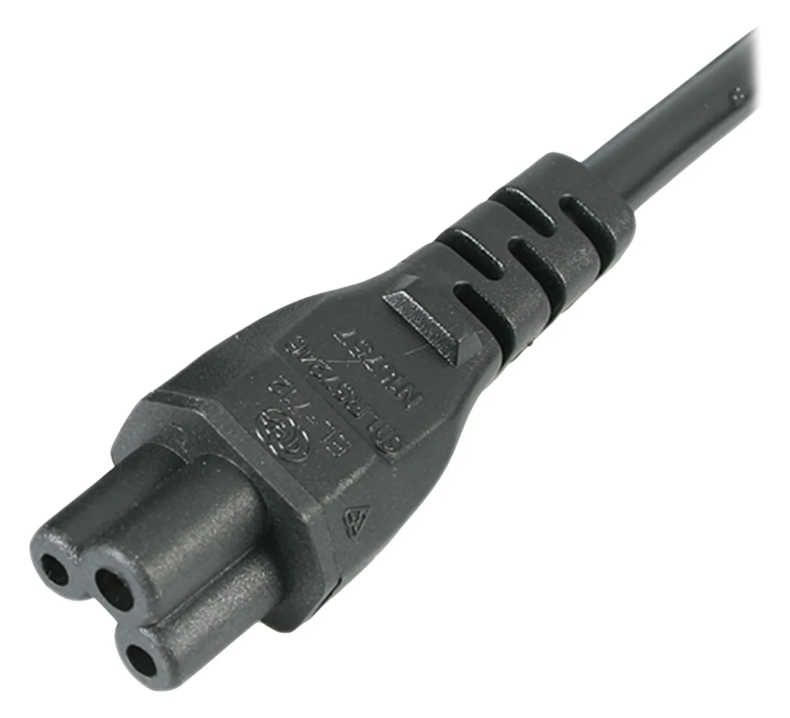 StarTech.com 1m Standard Laptop Stromklabel für UK - BS-1363 auf IEC320 C5 Kleeblatt / Mickey Mouse Netzkabel, Ansicht 2