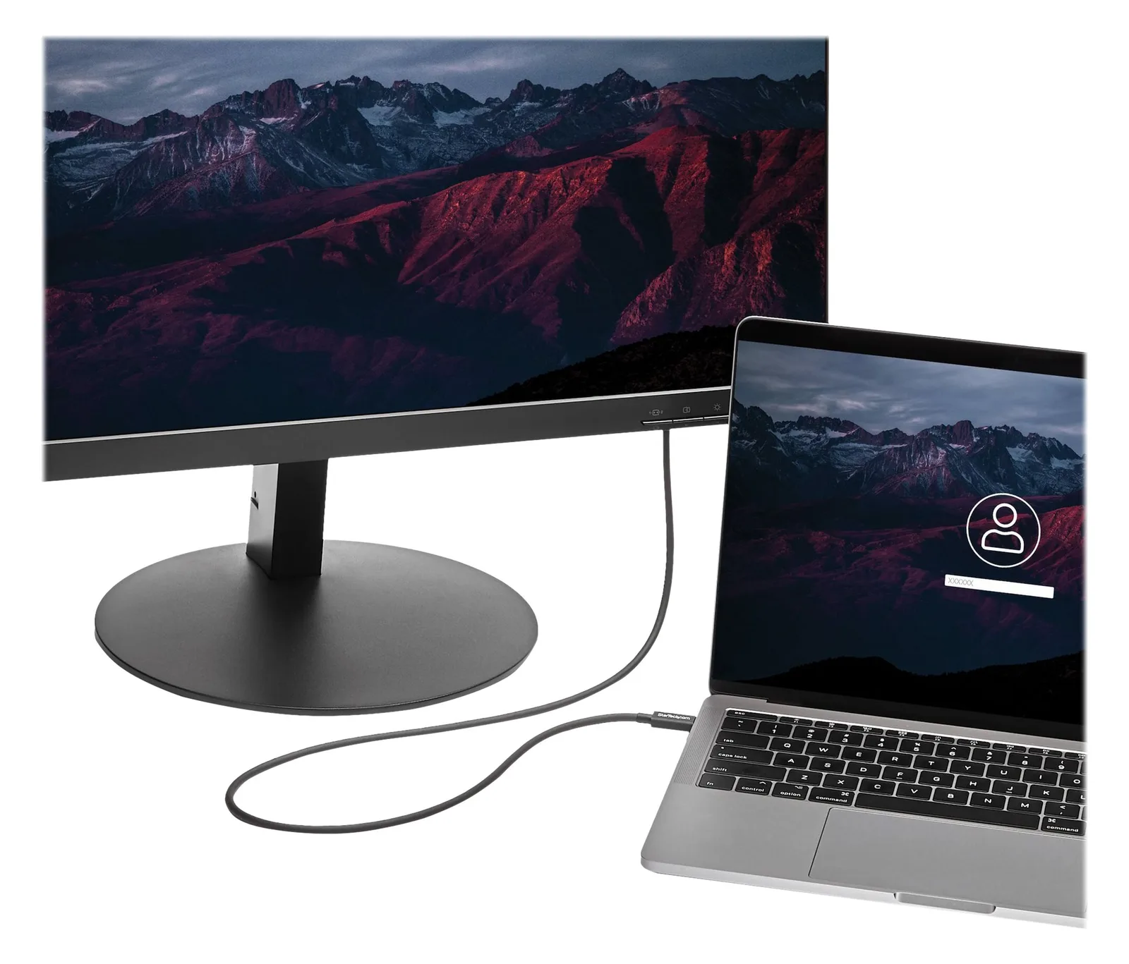 StarTech.com 1m Thunderbolt 3 (20Gbit/s) USB-C Kabel - Thunderbolt, USB und DisplayPort kompatibel - Thunderbolt, Ansicht 3