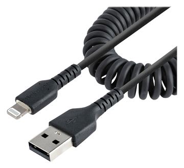 StarTech.com 1m USB auf Lightning Kabel, Spiralkabel, MFi zertifiziert, Schnellladekabel für iPhone/iPad von LumaTech