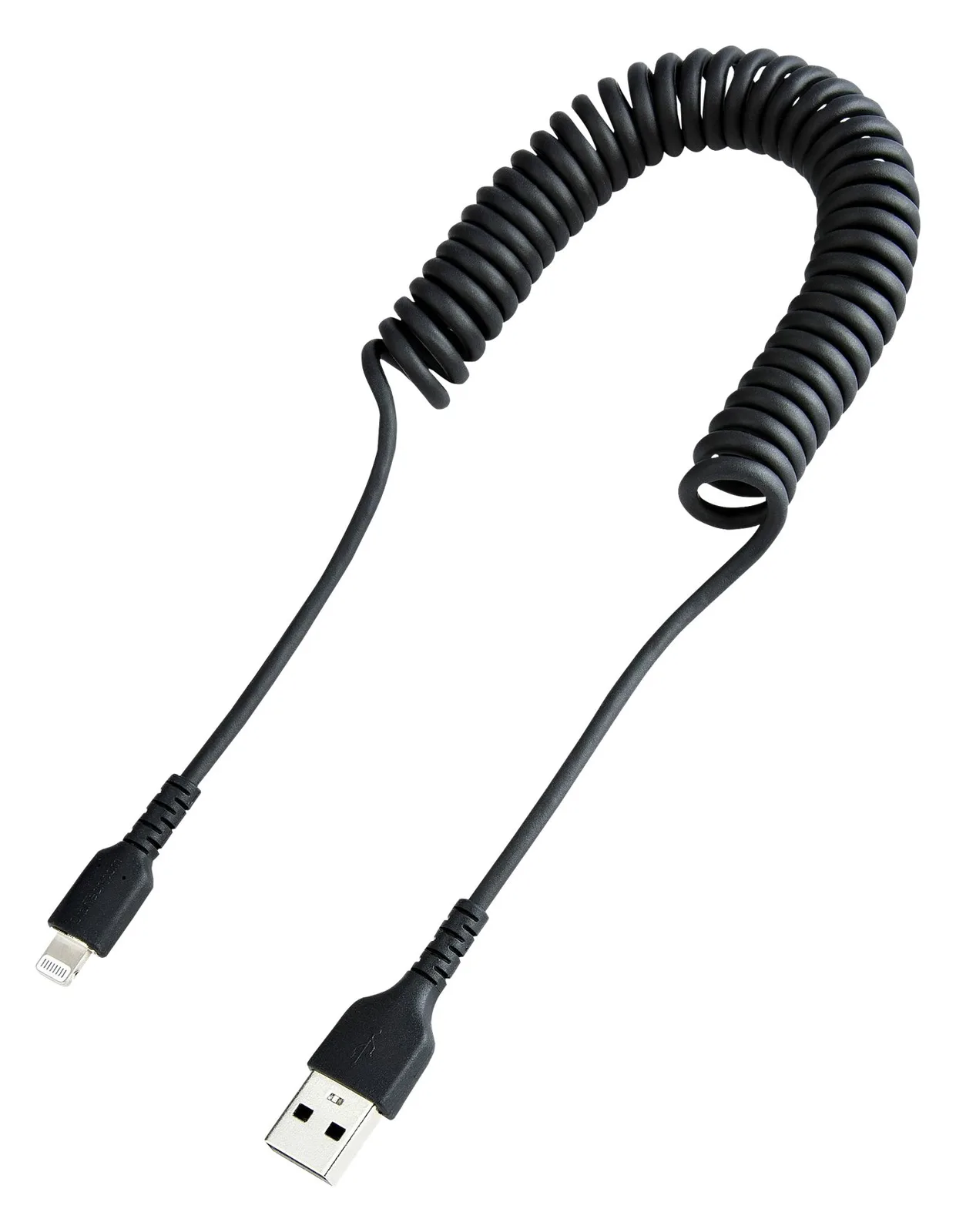 StarTech.com 1m USB auf Lightning Kabel, Spiralkabel, MFi zertifiziert, Schnellladekabel für iPhone/iPad, Ansicht 4