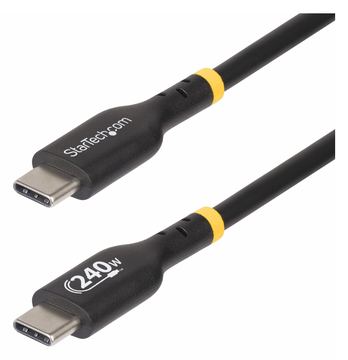 StarTech.com 1m USB C Charging Cable, USB-IF Certified USB-C Cable, 240W - USB-Kabel - 24 pin USB-C (M) - Schwarz von LumaTech