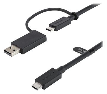 StarTech.com 1m USB-C Kabel mit USB-A Adapter Dongle - Hybrid 2-in-1 USB-C Kabel mit USB-A - USB-C auf USB-C von LumaTech