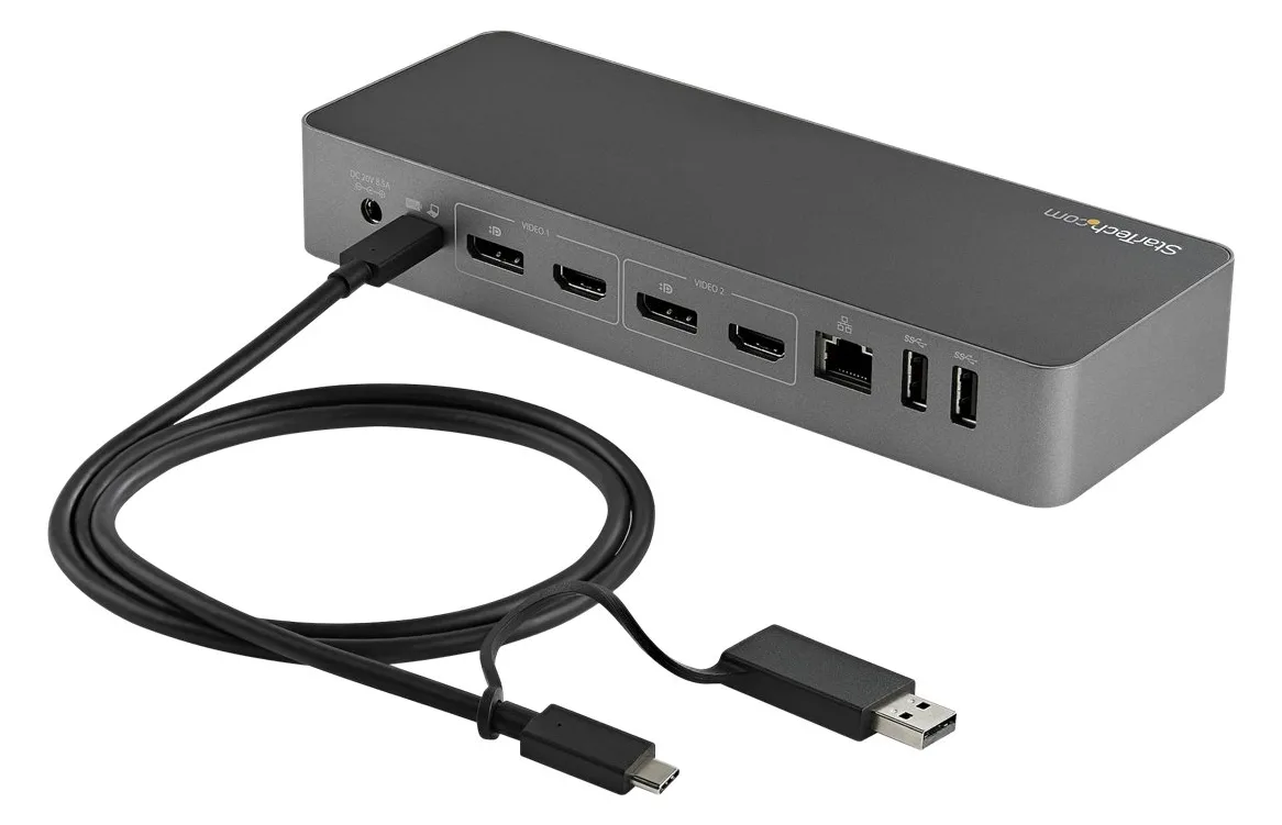 StarTech.com 1m USB-C Kabel mit USB-A Adapter Dongle - Hybrid 2-in-1 USB-C Kabel mit USB-A - USB-C auf USB-C, Ansicht 4