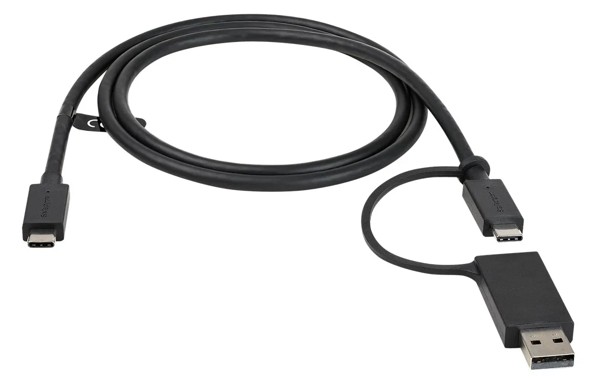 StarTech.com 1m USB-C Kabel mit USB-A Adapter Dongle - Hybrid 2-in-1 USB-C Kabel mit USB-A - USB-C auf USB-C, Ansicht 5