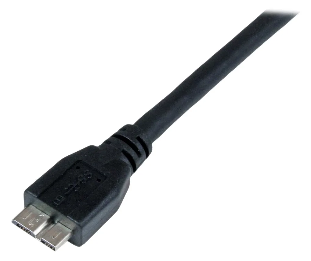 StarTech.com 1m zertifiziertes USB 3.0 SuperSpeed Kabel A auf Micro B - Schwarz - USB 3 Anschlusskabel, Ansicht 4