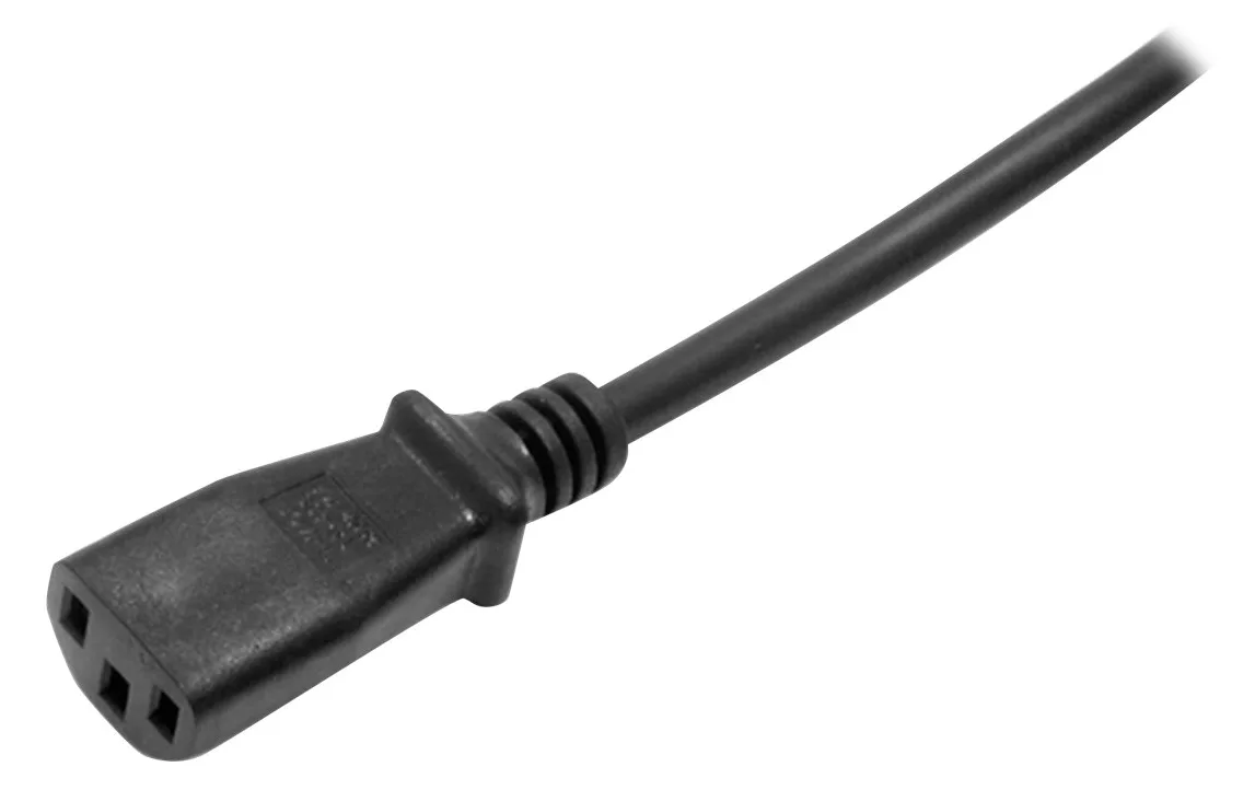 StarTech.com 2 m Computer Stromkabel, 18AWG, EU Schuko auf C13, 10A 250V, Schwarz Ersatz AC Netzkabel, Ansicht 4