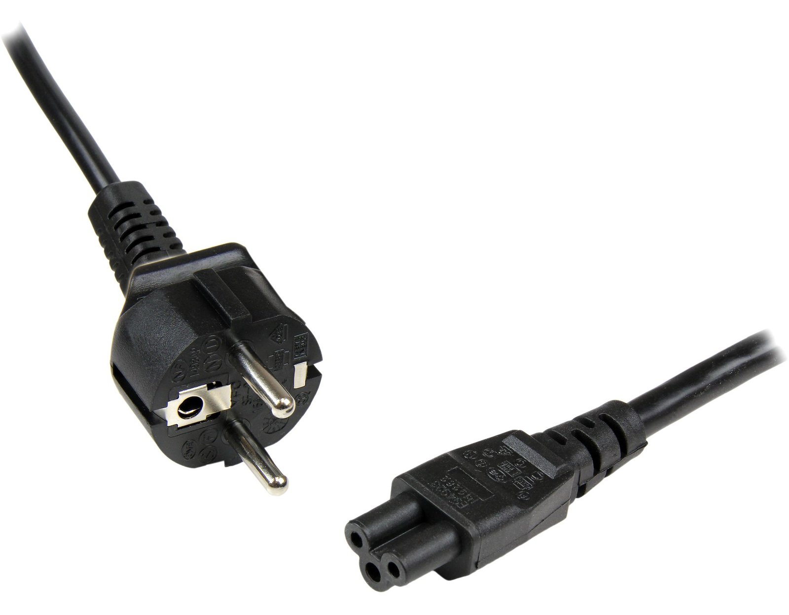 StarTech.com 2 m Laptop Ladekabel, EU Schuko auf C5, 2,5A 250V, 18AWG, Notebook / Laptop Ersatzstromkabel