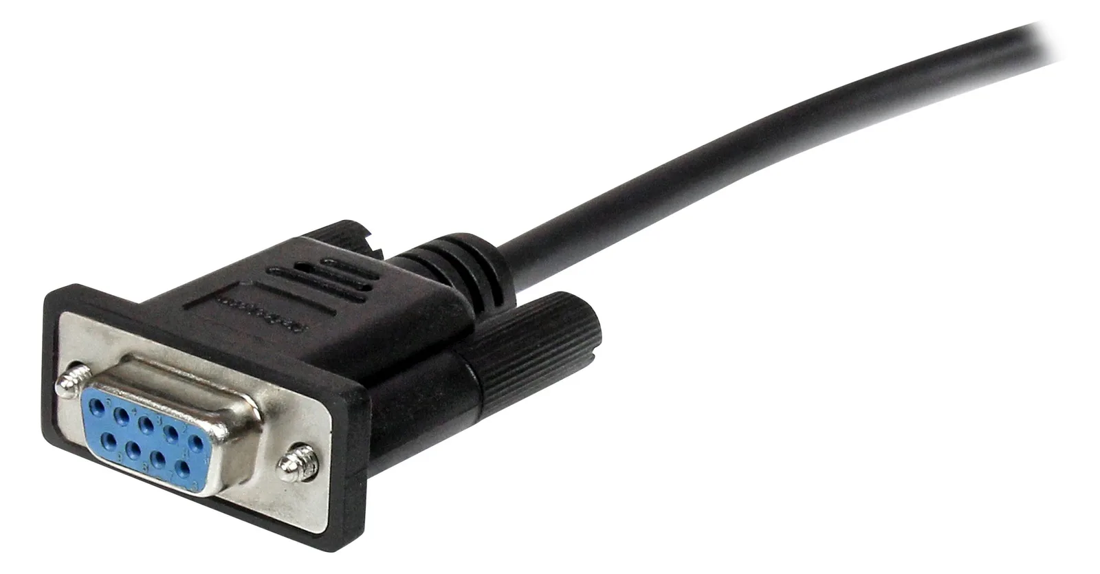 StarTech.com 2 m schwarzes Seriell Straight-Through DB9 RS232-Kabel - Stecker/Buchse - Serielles Verlängerungskabel, Ansicht 4