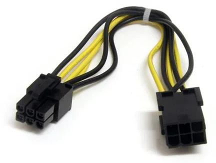 StarTech.com 20cm 6pin PCI Express Verlängerungskabel - PCIe Stromverlängerung - Spannungsversorgungs-Verlängerungskabel, Ansicht 2