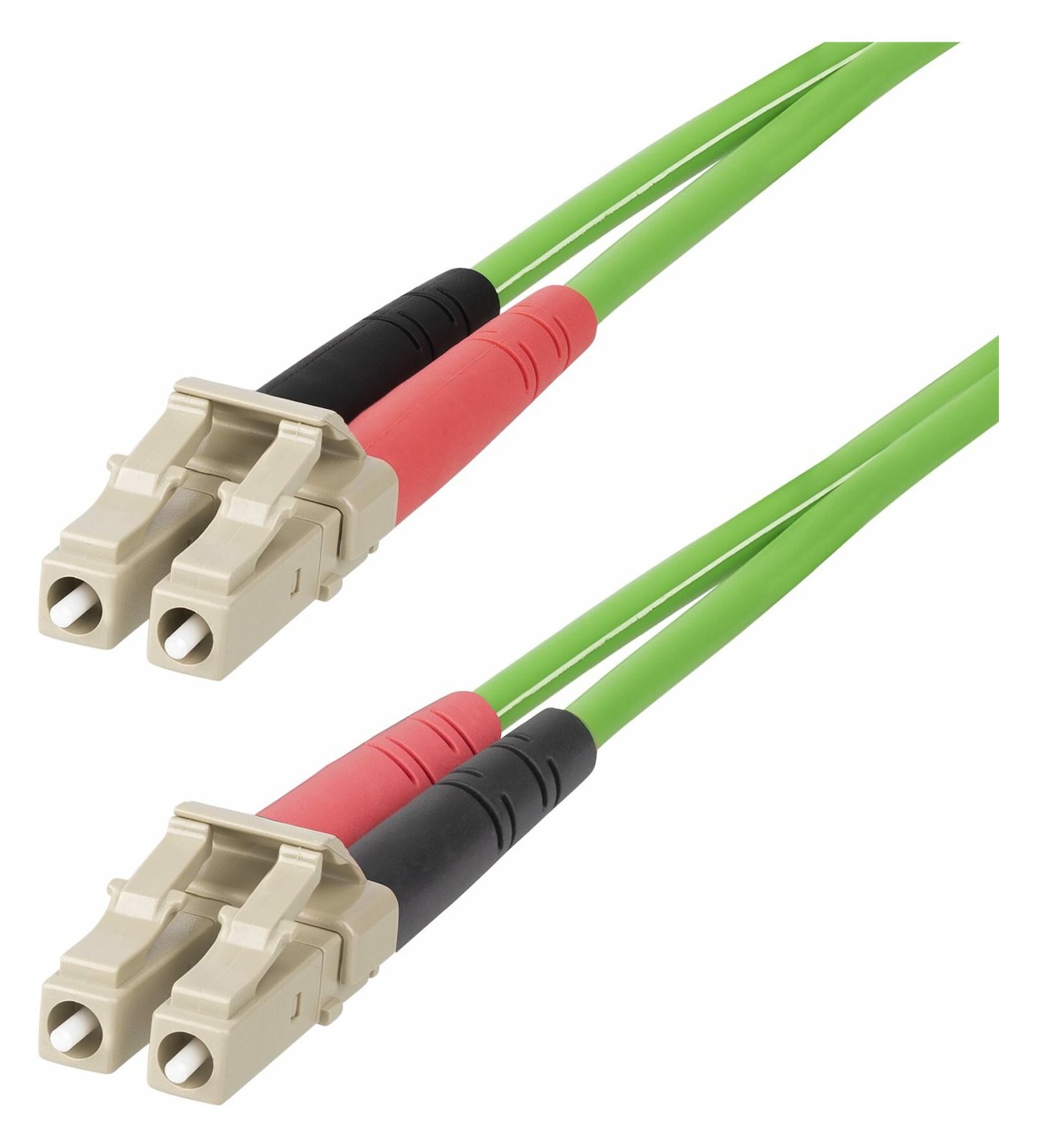 StarTech.com 2m (6ft) LC to LC (UPC) OM5 Multimode Fiber Optic Cable, 50/125µm Duplex LOMMF Zipcord, VCSEL, 40G/100G