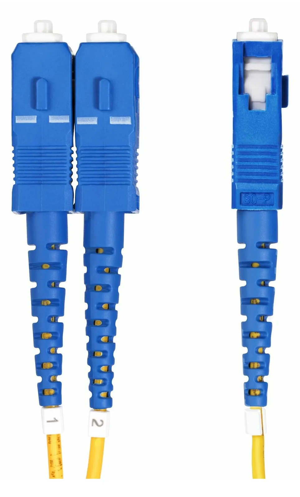 StarTech.com 2m (6ft) LC to SC (UPC) OS2 Single Mode Duplex Fiber Optic Cable, 9/125µm, Laser Optimized, 10G, Ansicht 4