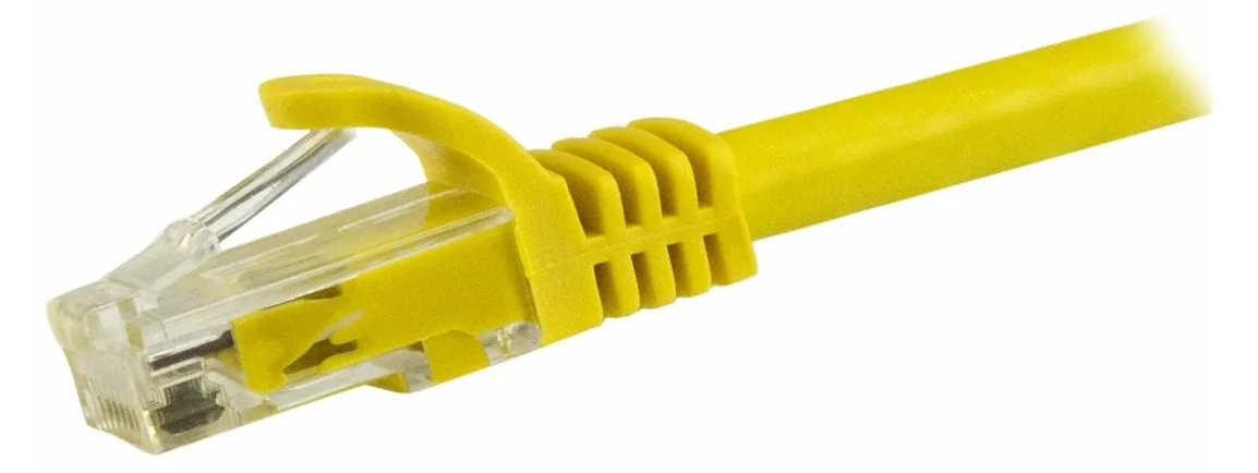 StarTech.com 2m Cat6 Gigabit Snagless Patchkabel - RJ45 UTP Netzwerkkabel mit Schutzmanschette - Cat 6 Kabel - Gelb, Ansicht 4