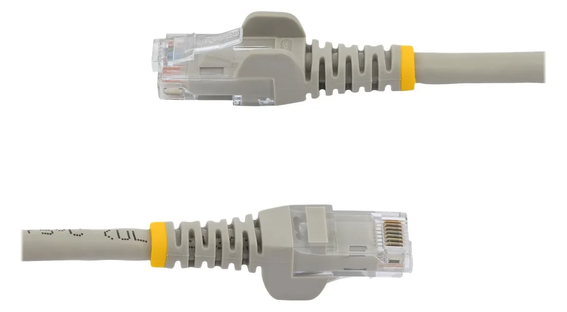 StarTech.com 2m Cat6 Gigabit Snagless Patchkabel - RJ45 UTP Netzwerkkabel mit Schutzmanschette - Cat 6 Kabel - Grau, Ansicht 4