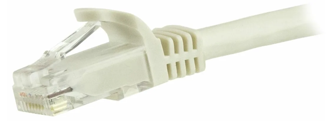 StarTech.com 2m Cat6 Gigabit Snagless Patchkabel - RJ45 UTP Netzwerkkabel mit Schutzmanschette - Cat 6 Kabel - Weiß, Ansicht 4