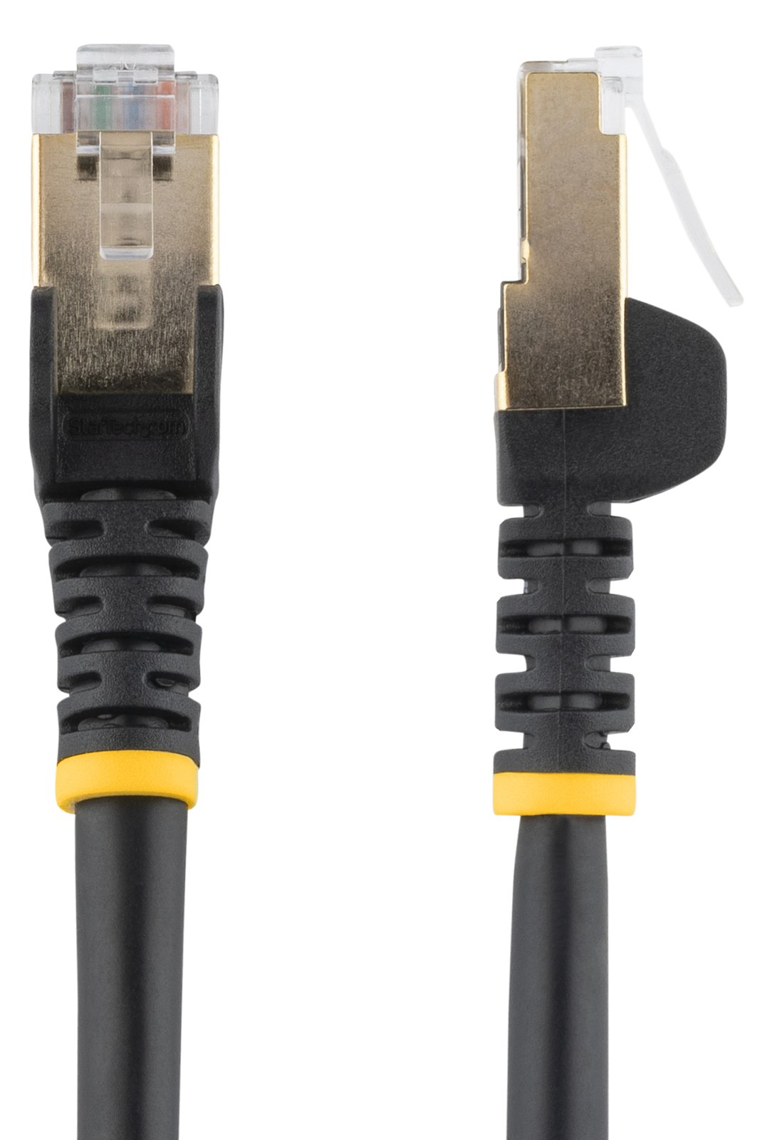 StarTech.com 2m CAT6A Ethernet Cable, 10 Gigabit Shielded Snagless RJ45 100W PoE Patch Cord, CAT 6A 10GbE STP - Schwarz