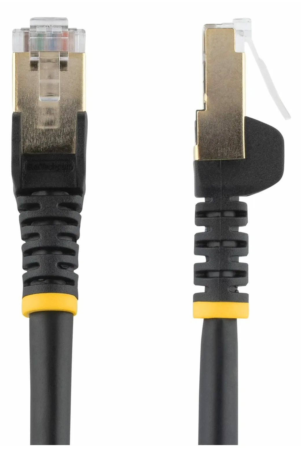 StarTech.com 2m CAT6A Ethernet Cable, 10 Gigabit Shielded Snagless RJ45 100W PoE Patch Cord, CAT 6A 10GbE STP - Schwarz, Ansicht 3