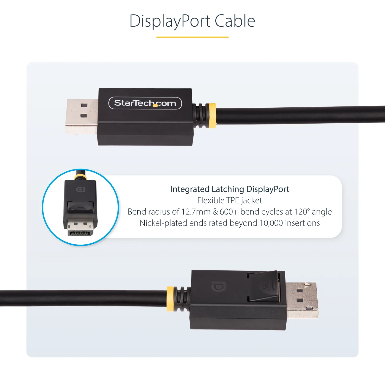 StarTech.com 2m DisplayPort 2.1 Cable, VESA-Certified, DP40 DP 2.1 Cable - DisplayPort-Kabel - DisplayPort (M), Ansicht 2