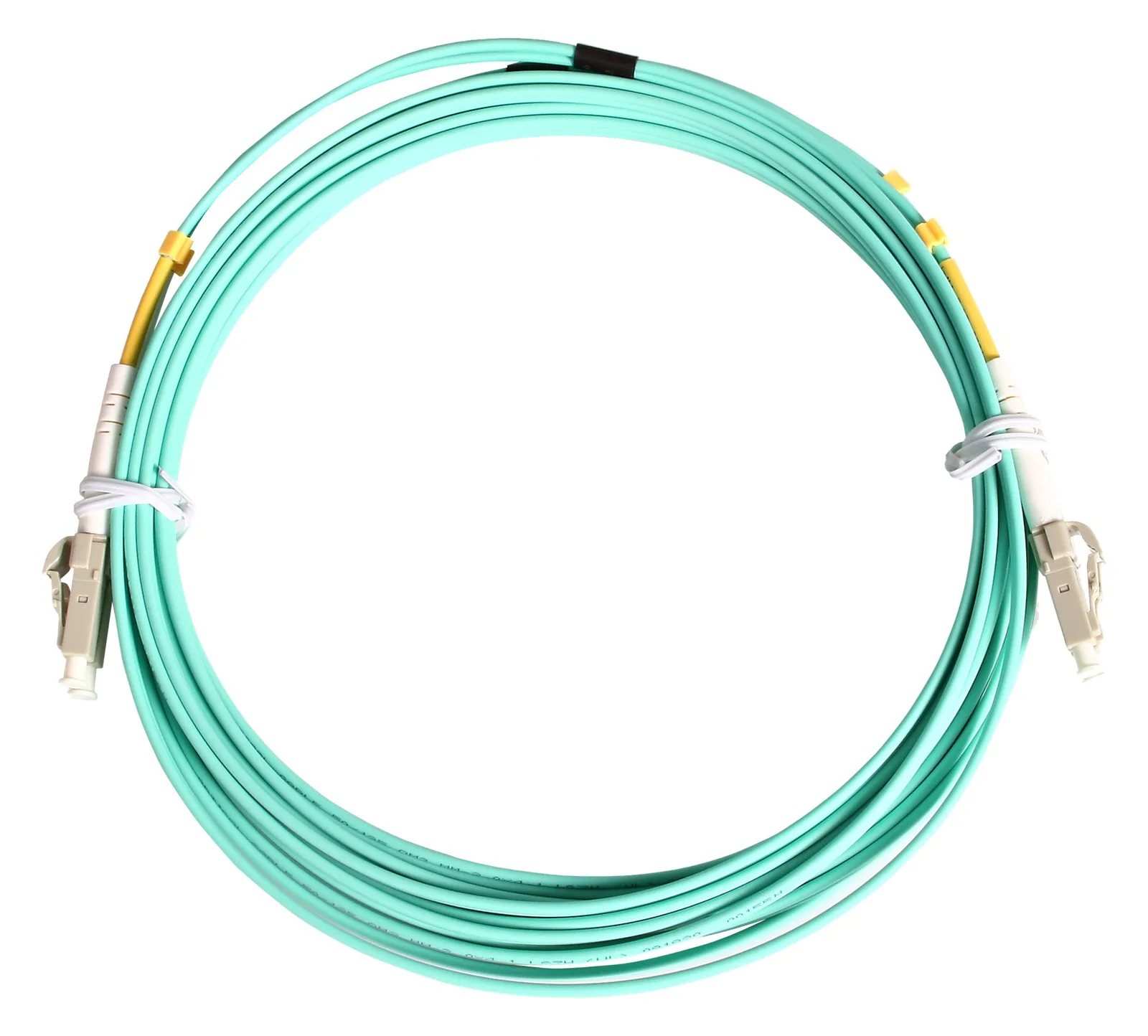 StarTech.com 2m Fiber Optic Cable - 10 Gb Aqua - Multimode Duplex 50/125 - LSZH - LC/LC - OM3, Ansicht 2