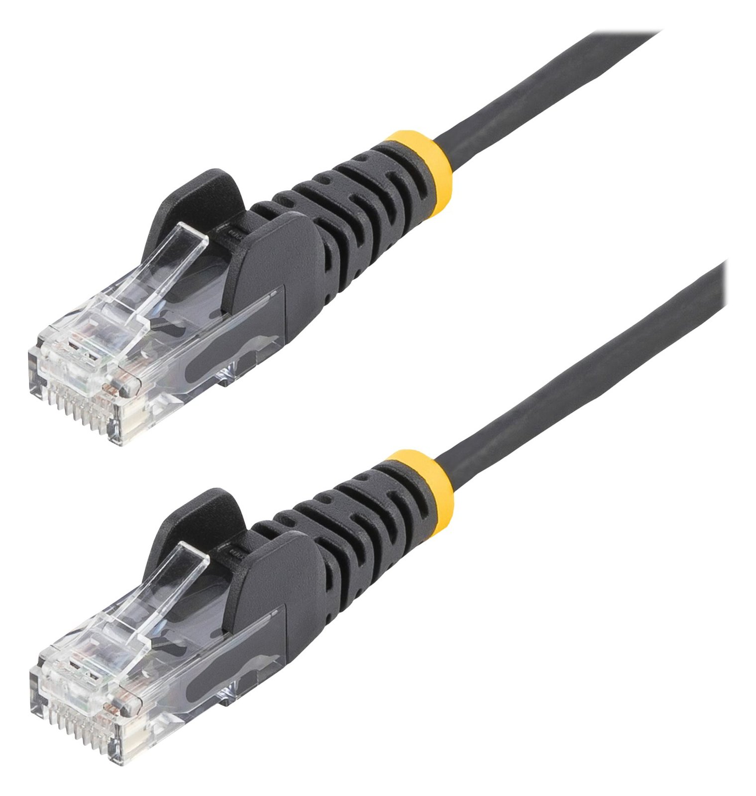 StarTech.com 2m Slim LSZH CAT6 Ethernet Cable, 10 Gigabit Snagless RJ45 100W PoE Patch Cord, CAT 6 10GbE UTP - Schwarz