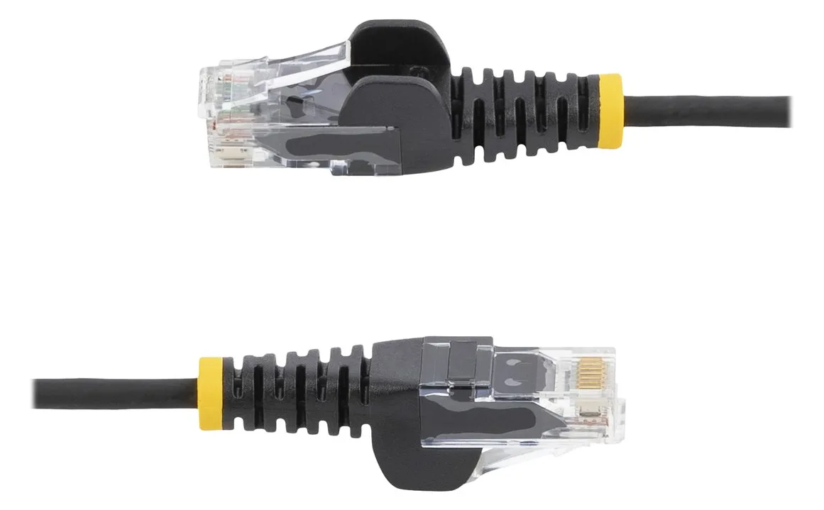 StarTech.com 2m Slim LSZH CAT6 Ethernet Cable, 10 Gigabit Snagless RJ45 100W PoE Patch Cord, CAT 6 10GbE UTP - Schwarz, Ansicht 4