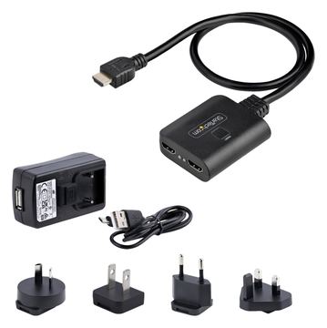 StarTech.com 2-Port HDMI Splitter, 4K 60Hz HDMI 2.0 Video, 4K HDMI Splitter 1 In 2 Out, 1x2 HDMI Display/Output von LumaTech