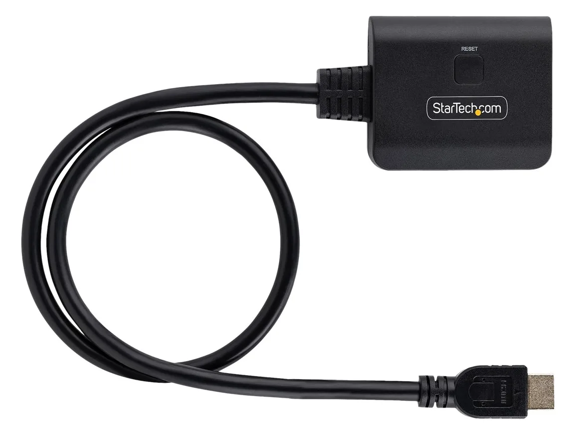 StarTech.com 2-Port HDMI Splitter, 4K 60Hz HDMI 2.0 Video, 4K HDMI Splitter 1 In 2 Out, 1x2 HDMI Display/Output, Ansicht 3