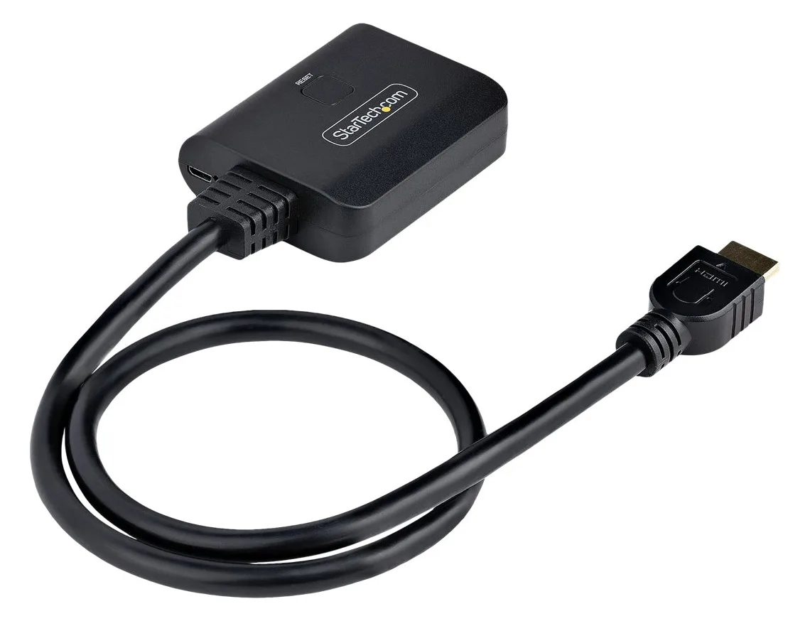 StarTech.com 2-Port HDMI Splitter, 4K 60Hz HDMI 2.0 Video, 4K HDMI Splitter 1 In 2 Out, 1x2 HDMI Display/Output, Ansicht 5