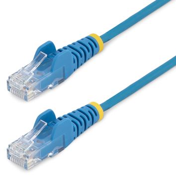 StarTech.com 3 m Cat6-Kabel - Schlankes Cat6-Patchkabel - Blau - Snagless RJ45-Anschlusse - Gigabit-Ethernet-Kabel von LumaTech