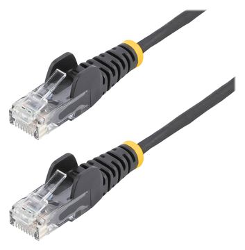 StarTech.com 3 m Cat6-Kabel - Schlankes Cat6-Patchkabel - Schwarz - Snagless RJ45-Anschlusse von LumaTech