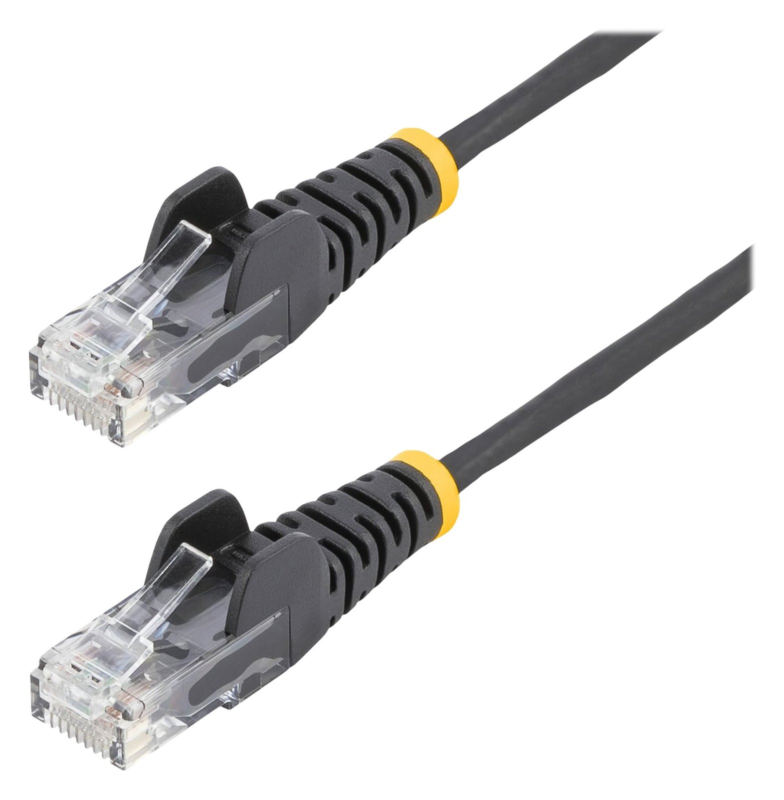 StarTech.com 3 m Cat6-Kabel - Schlankes Cat6-Patchkabel - Schwarz - Snagless RJ45-Anschlusse