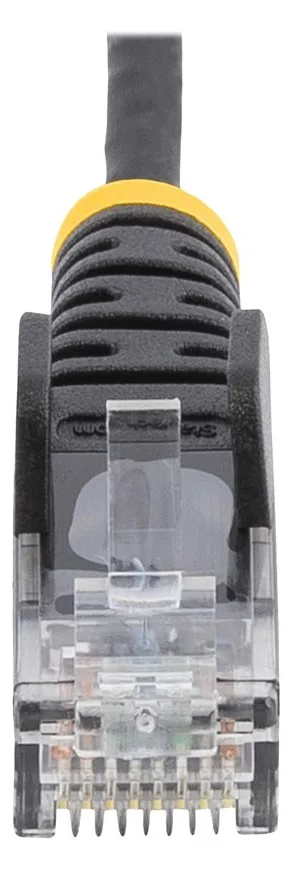 StarTech.com 3 m Cat6-Kabel - Schlankes Cat6-Patchkabel - Schwarz - Snagless RJ45-Anschlusse, Ansicht 3