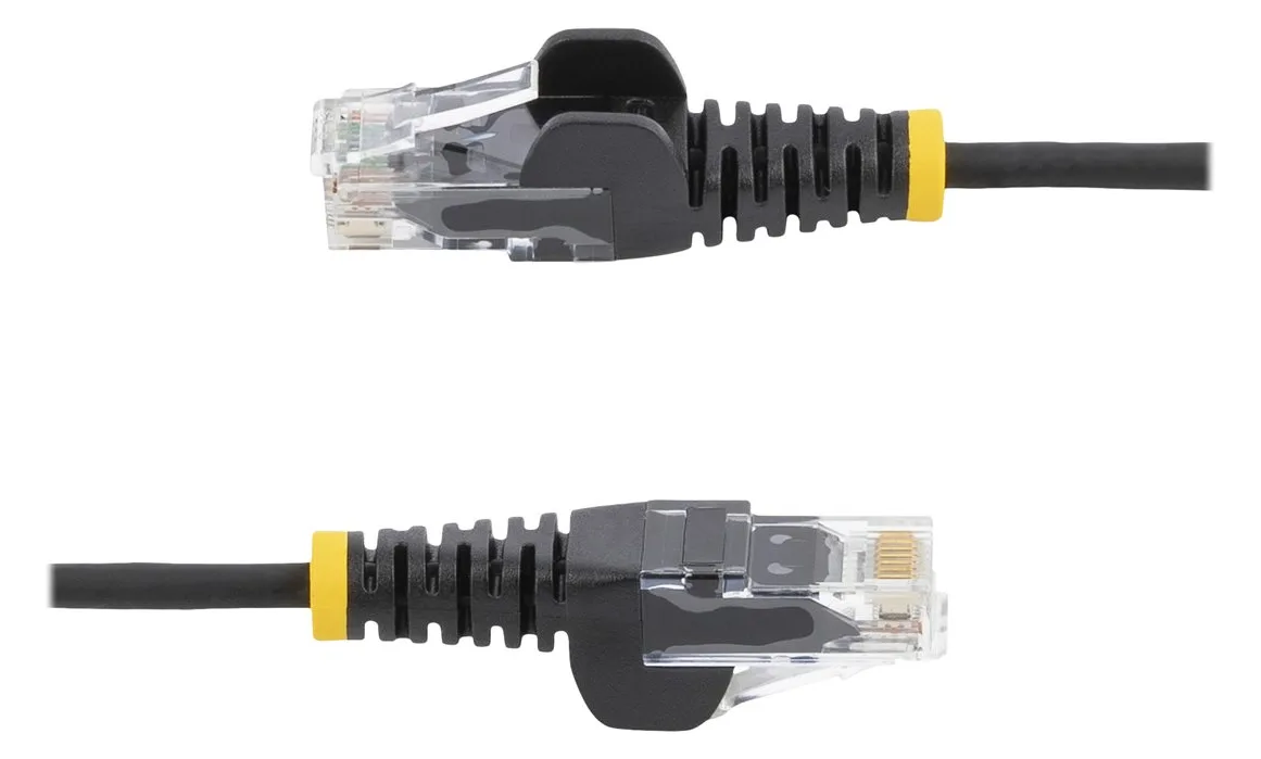 StarTech.com 3 m Cat6-Kabel - Schlankes Cat6-Patchkabel - Schwarz - Snagless RJ45-Anschlusse, Ansicht 4