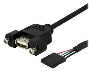 StarTech.com 30cm USB 2.0 Blendenmontage Kabel - USA A auf 5 pin Mainboard Pfostenstecker Buchse von LumaTech