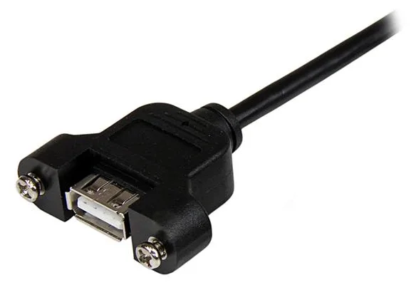 StarTech.com 30cm USB A auf A Blendenmontage Kabel - Bu/St - USB-Verlängerungskabel - USB (M), Ansicht 2