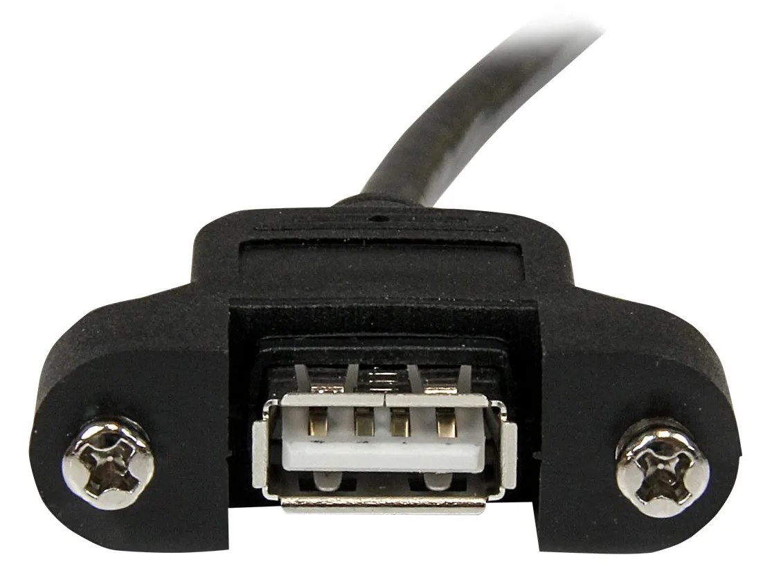 StarTech.com 30cm USB A auf A Blendenmontage Kabel - Bu/St - USB-Verlängerungskabel - USB (M), Ansicht 3