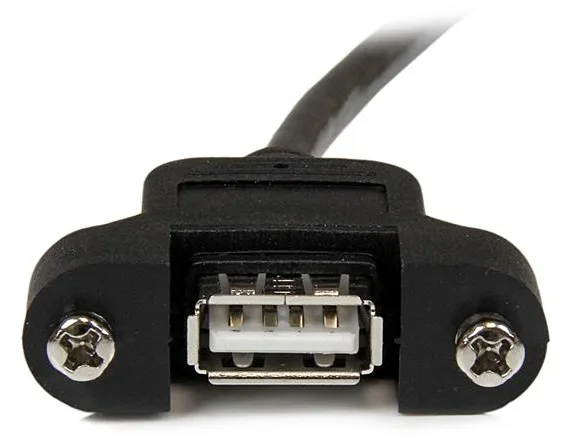 StarTech.com 30cm USB A auf A Blendenmontage Kabel - Bu/St - USB-Verlängerungskabel - USB (M), Ansicht 4