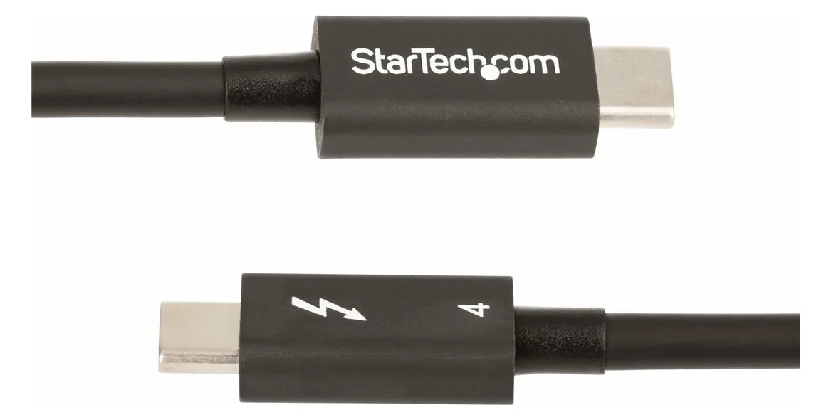 StarTech.com 3ft (1m) Thunderbolt 4 Cable, 40Gbps, 100W Power Delivery, 4K/8K Video, Intel-Certified Thunderbolt Cable, Ansicht 4