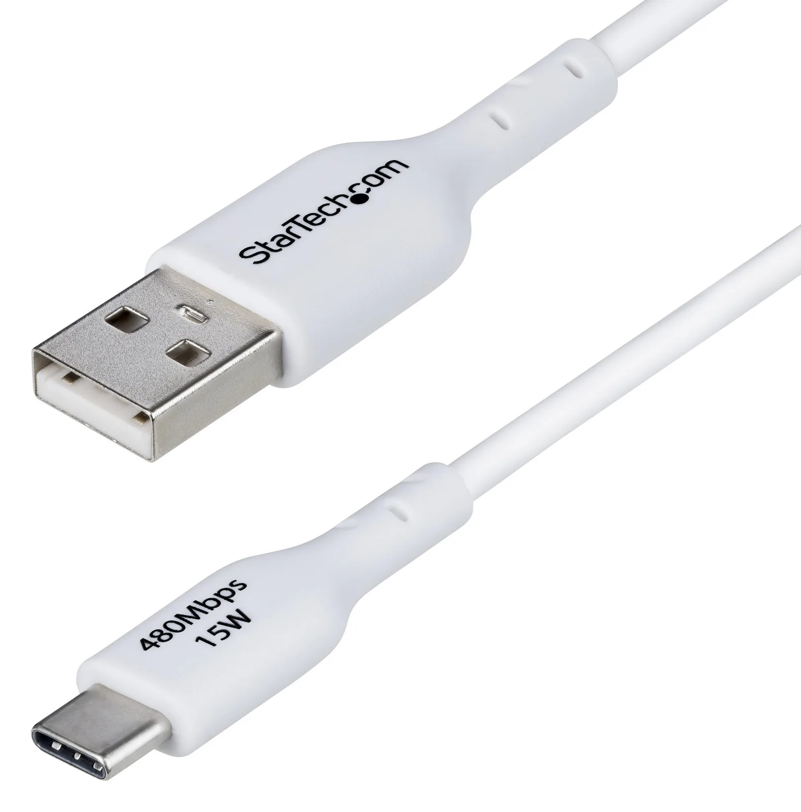 StarTech.com 3ft (1m) White USB-A to USB-C Charging Cable/Cord, M/M - USB-Kabel - USB (M), Ansicht 2