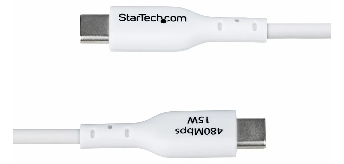 StarTech.com 3ft (1m) White USB-A to USB-C Charging Cable/Cord, M/M - USB-Kabel - USB (M), Ansicht 5