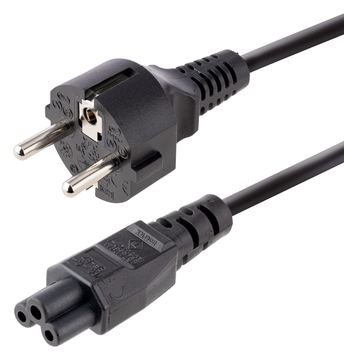 StarTech.com 3m (10ft) Laptop Power Cord, EU Schuko to C5, 2.5A 250V, 18AWG, Notebook / Laptop Replacement AC Cord von LumaTech