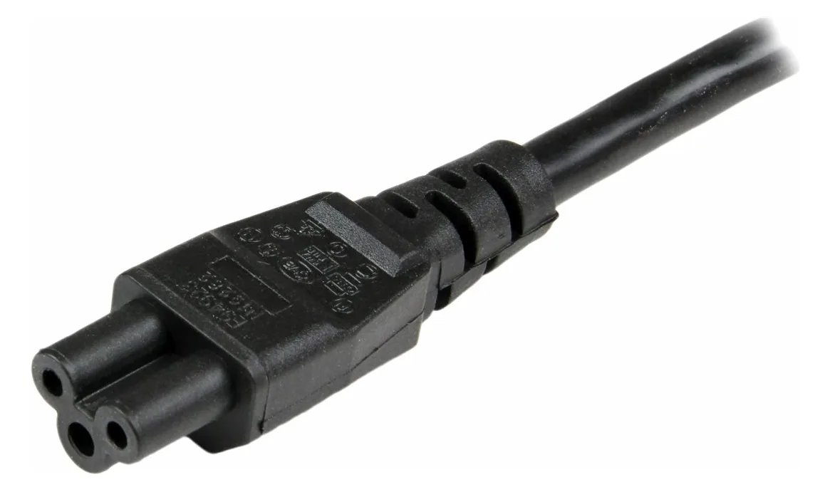 StarTech.com 3m (10ft) Laptop Power Cord, EU Schuko to C5, 2.5A 250V, 18AWG, Notebook / Laptop Replacement AC Cord, Ansicht 5