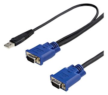 StarTech.com 3m 2-in-1 PS/2 USB KVM Kabel - Kabelsatz für KVM Switch / Umschalter - Video- / USB-Kabel - USB, HD-15 von LumaTech